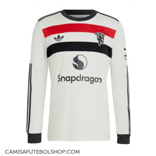 Camisa de time de futebol Manchester United Replicas 3º Equipamento 2024-25 Manga Comprida